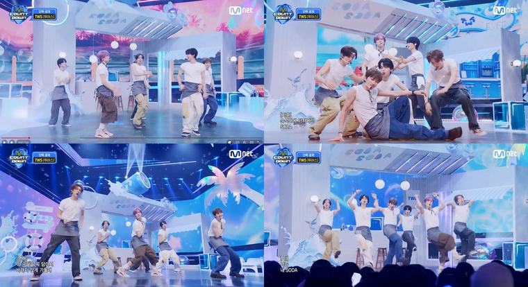 TWS (Tours) Captivates ‘M Countdown’ Viewers with the Korean Version of New Song ‘SODA SODA’