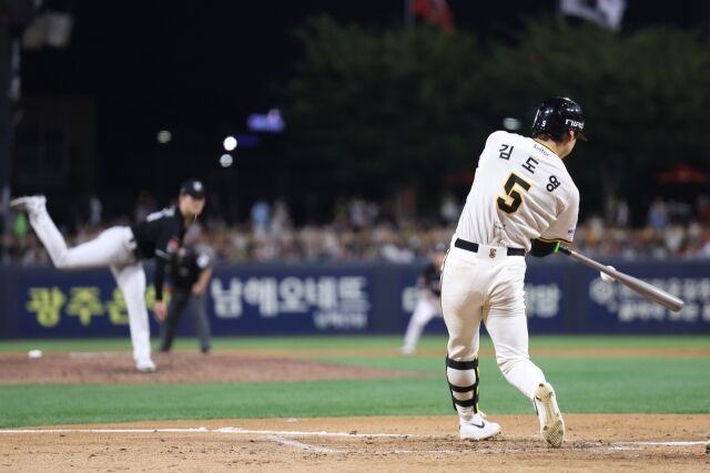 김도영 펜스 직격 2루타에 순간적 정적, 고의사구에 투수 야유…40홈런 안 나왔지만 할 일 했다, 이승엽 도전 이틀 남았다[MD광주]