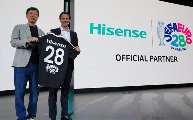하이센스, UEFA와 장기 파트너십 연장…‘유로 2028’ 공식 파트너로