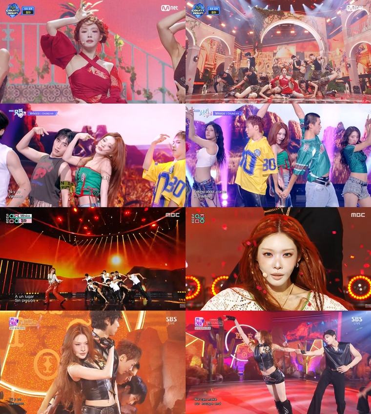 Chung Ha successfully wrapped up music show promotions for her new song ‘México’ amid global fans’ attention